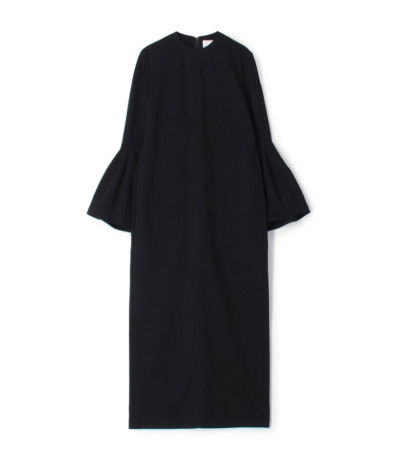 Mame Kurogouchi Volume Sleeve Cotton Jersey Dress