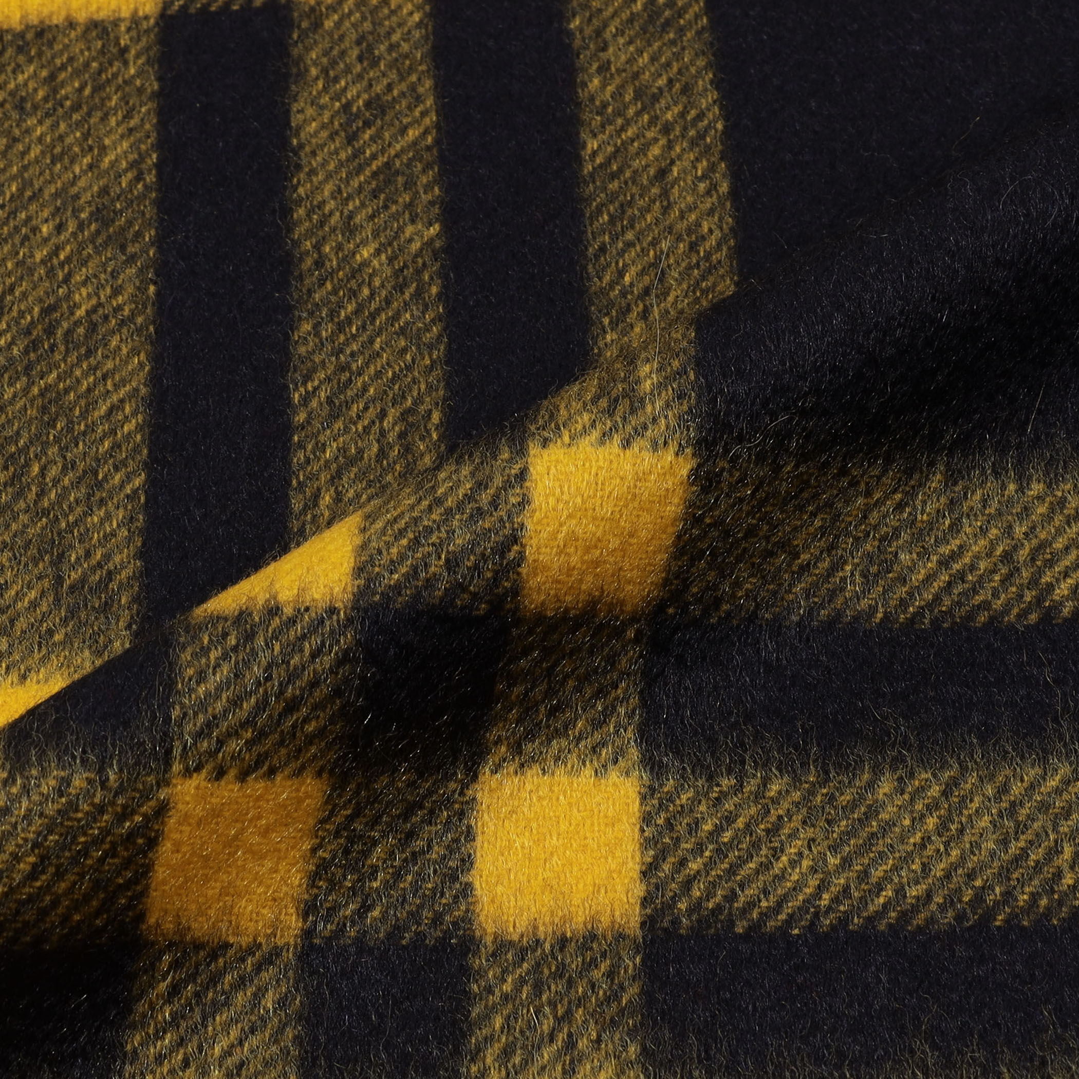 Joshua Ellis カシミアイエローチェックストール★メ45 Joshua Ellis ジョシュアエリス マフラー レディース Ripple