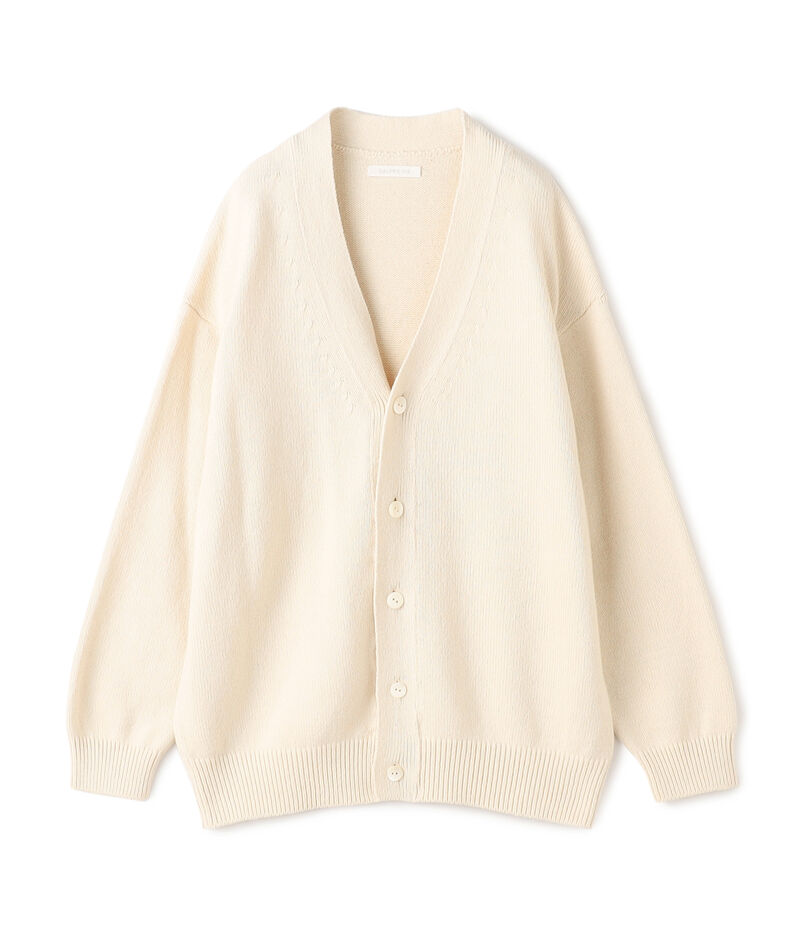 ■コットンカシミヤ Vネックカーディガン