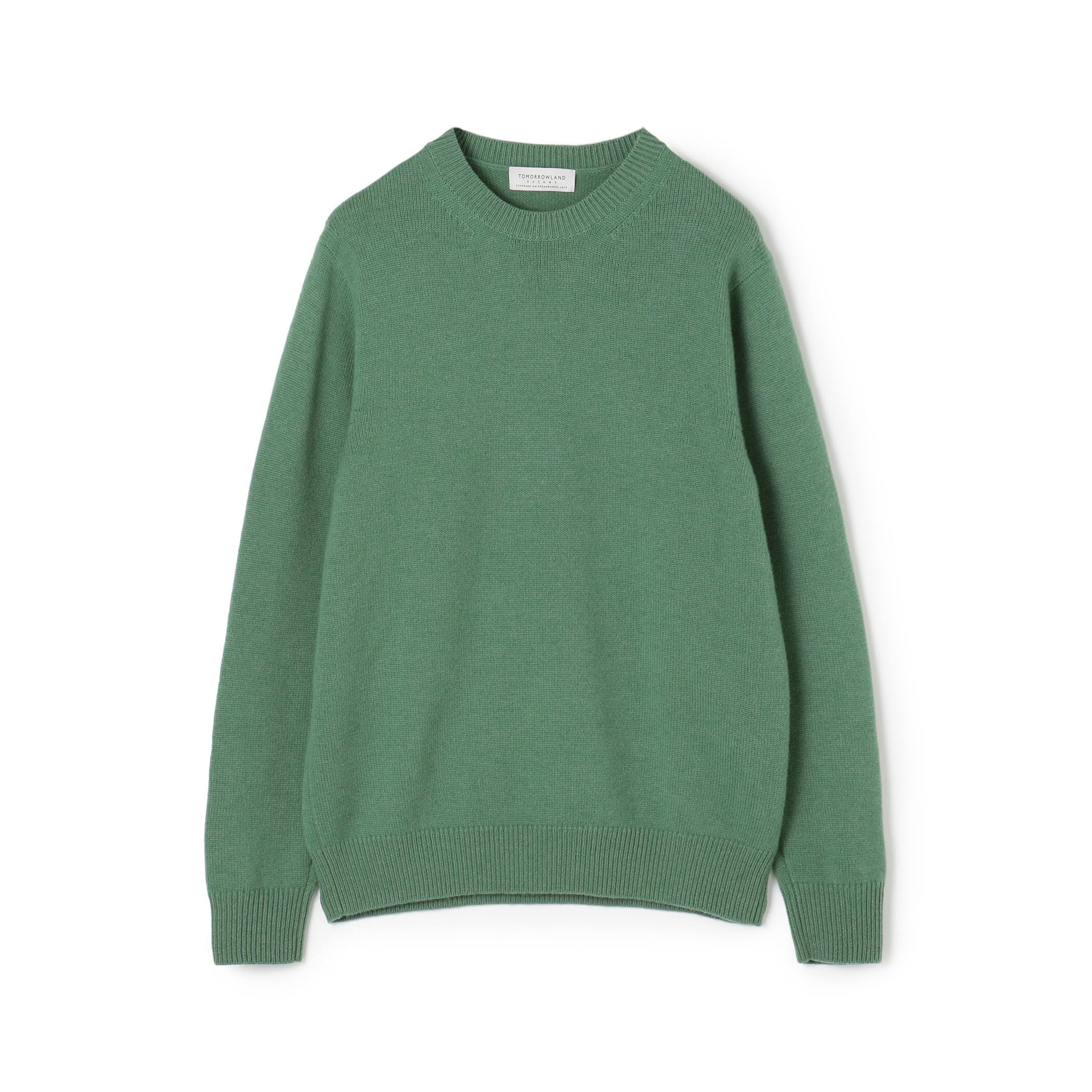 □TOMORROWLAND tricot スーパーファインラムウール クルーネックプル
