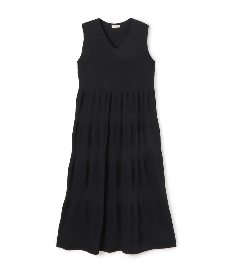 ドライポリエステルコットン ティアードワンピース