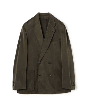 キュプラナイロンポリウレタン ダブルブレステッド4Bジャケット STAFF JERSEY