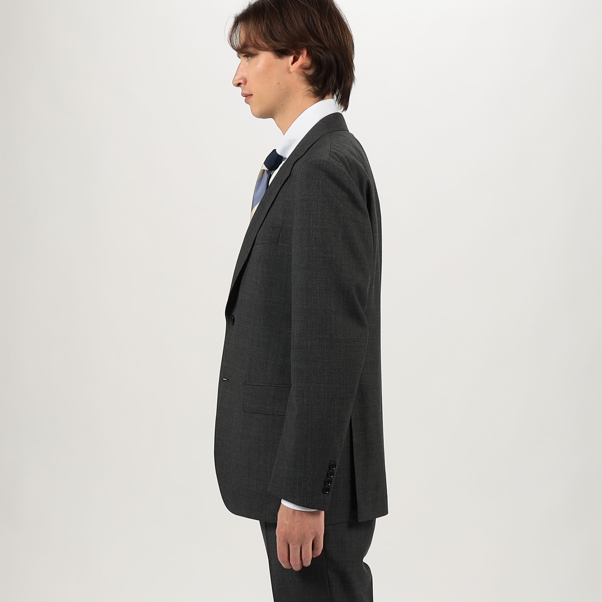 ウール シングルブレステッド 2Bスーツ BRITISH TEX DORMEUIL