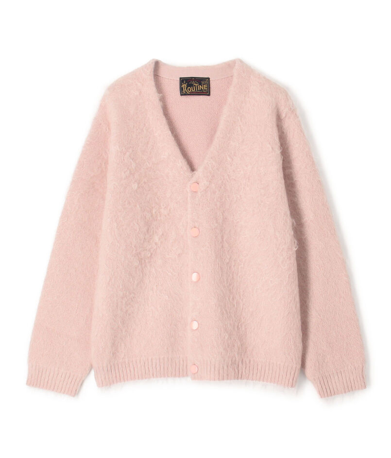 ROUTINE ヴィンテージ起毛 Vネックカーディガン