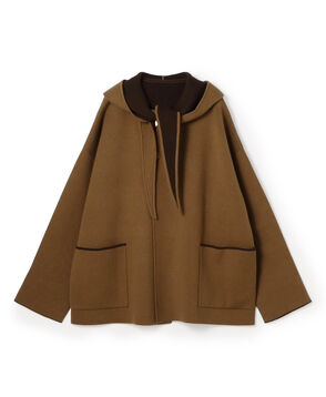 【WEB先行予約】ダブルフェイスニット リバーシブルショートコート