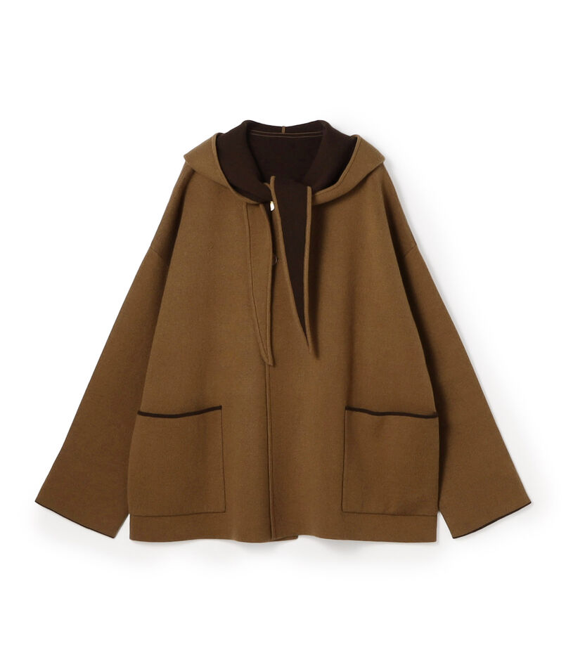 【WEB先行予約】ダブルフェイスニット リバーシブルショートコート
