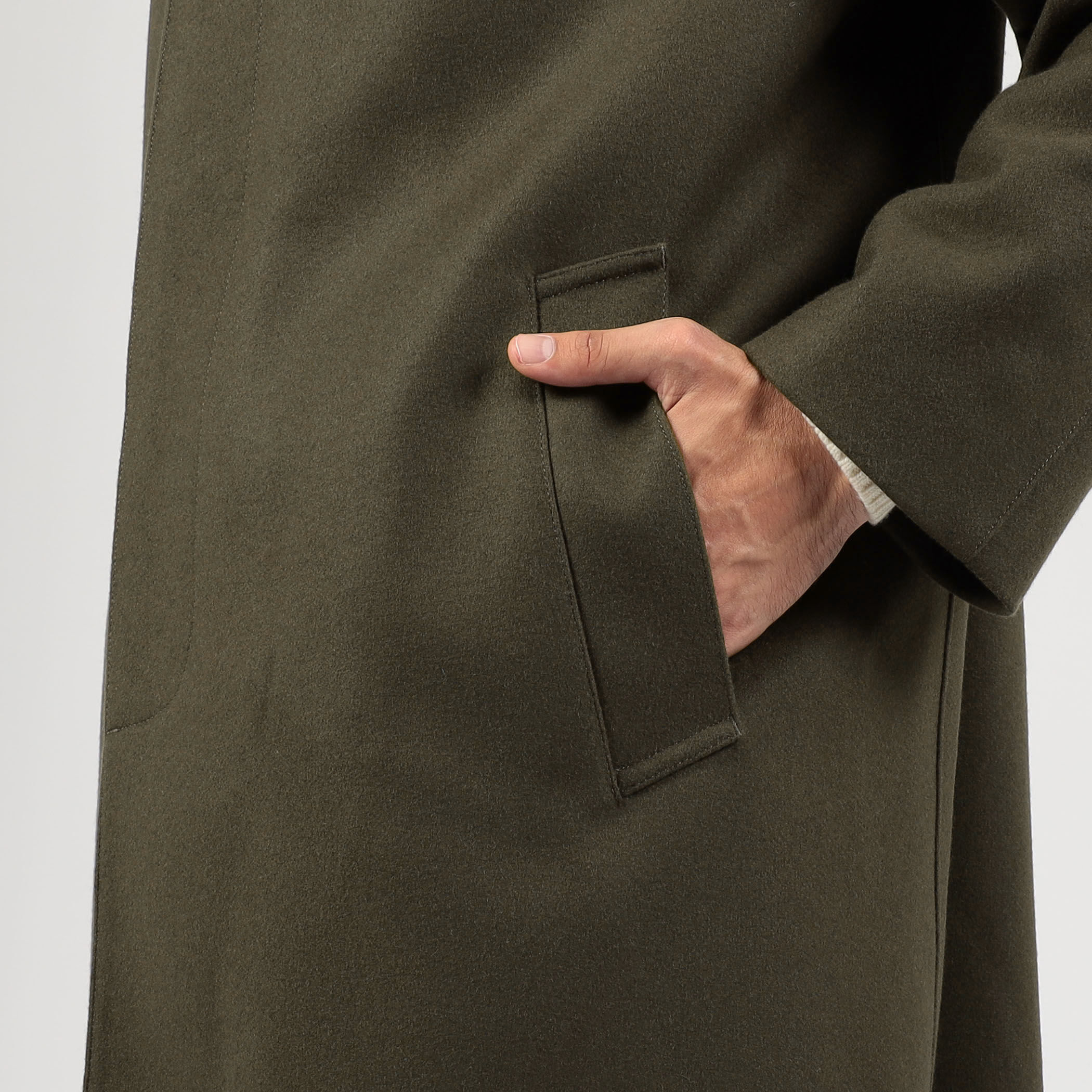 別注】MACKINTOSH DUNKELD ウールステンカラーコート