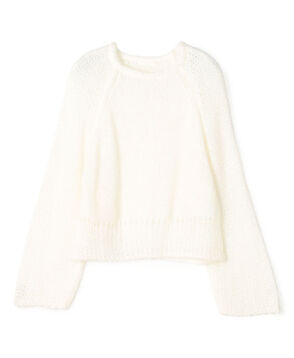 モヘヤシルクファー ロングスリーブプルオーバー