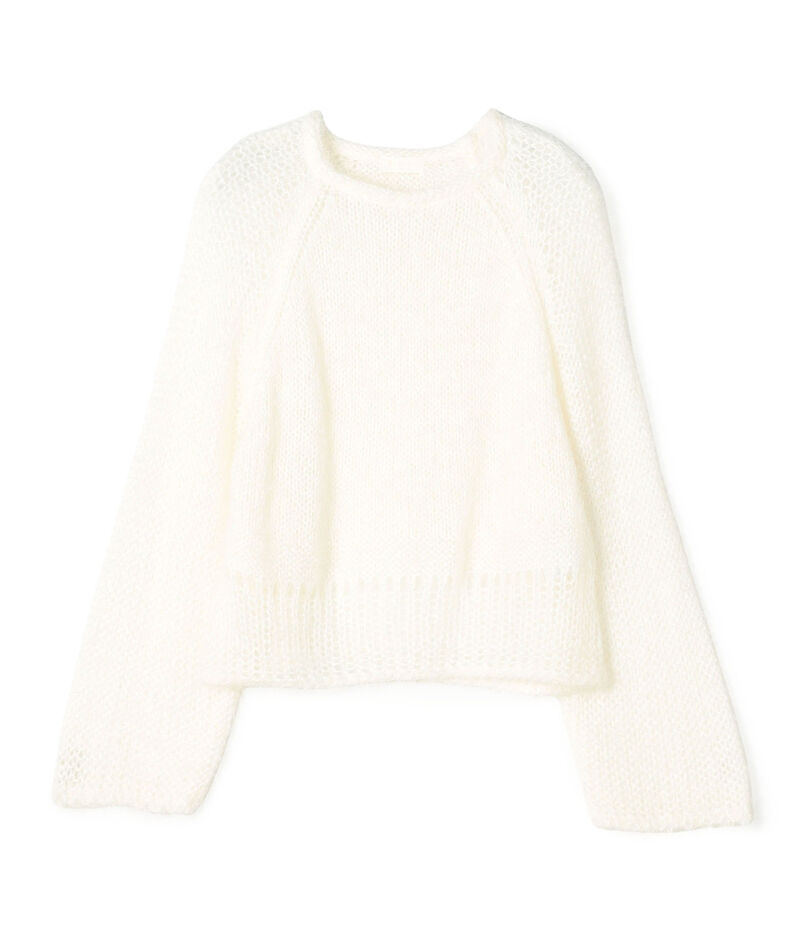 モヘヤシルクファー ロングスリーブプルオーバー