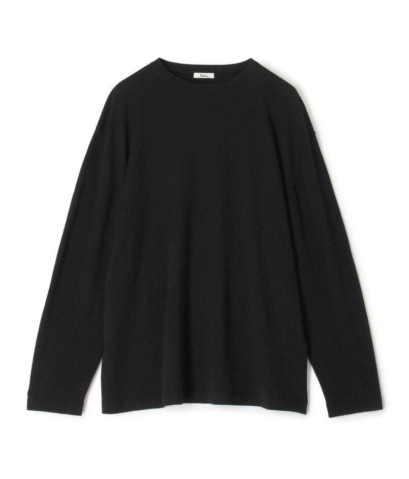 コットンカシミヤ ロングスリーブトップス