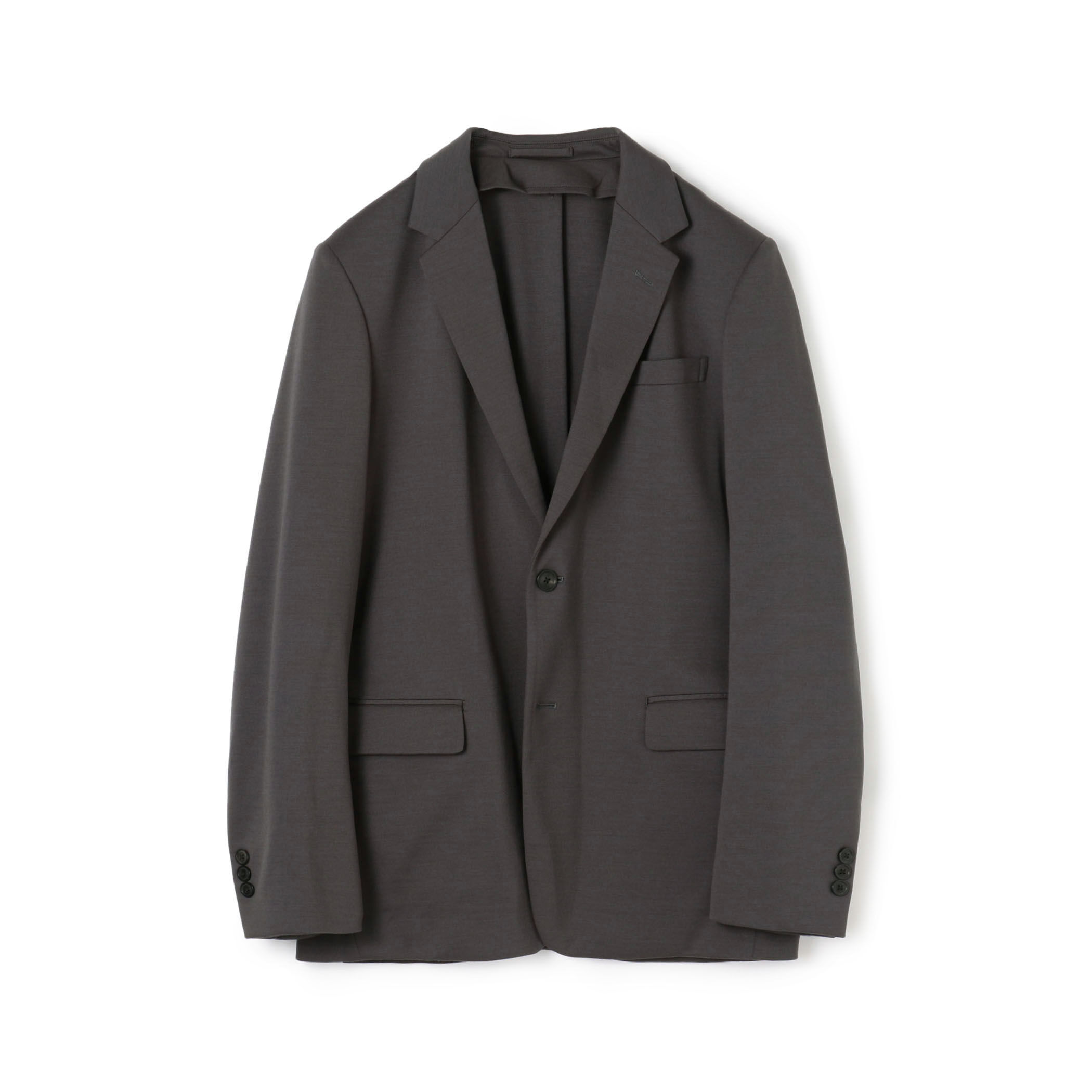 【良品】tommowlandトゥモローランド 高密度ポンチMA-1 黒L ストレッチポンチ シングルブレステッド2Bジャケット