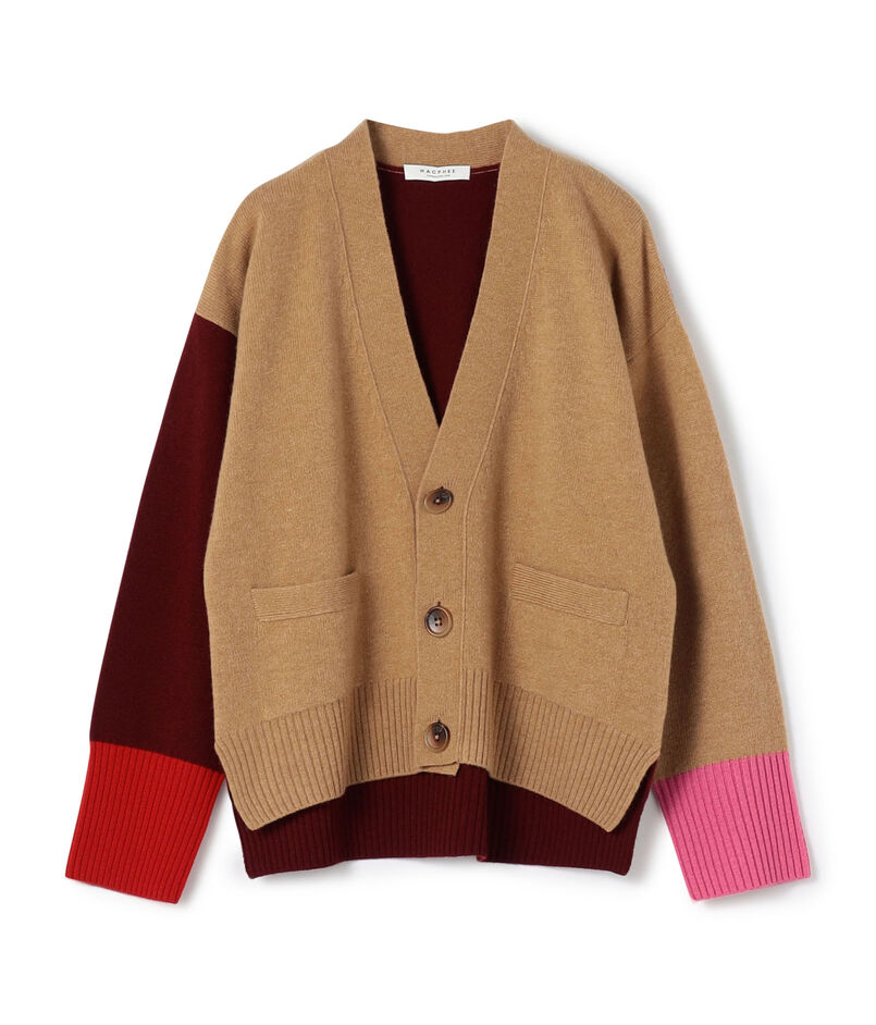 ■NZ LAMB 9G  Vネックカーディガン
