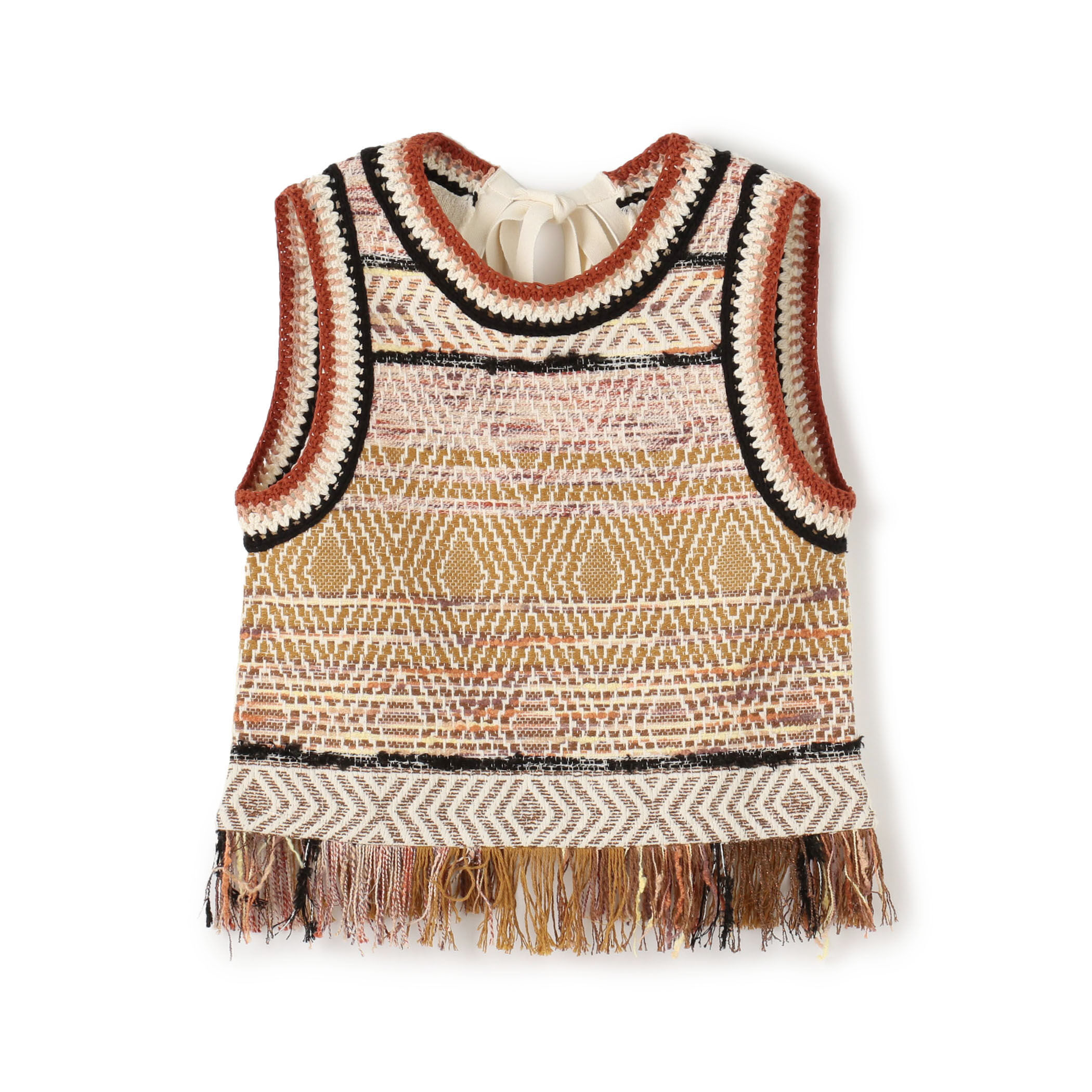 □ツイードボーダー ニットコンビトップ｜トゥモローランド 公式通販