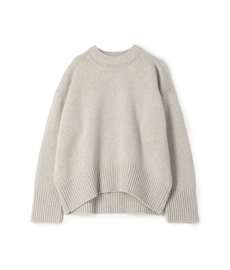 ファインウール クルーネックプルオーバー