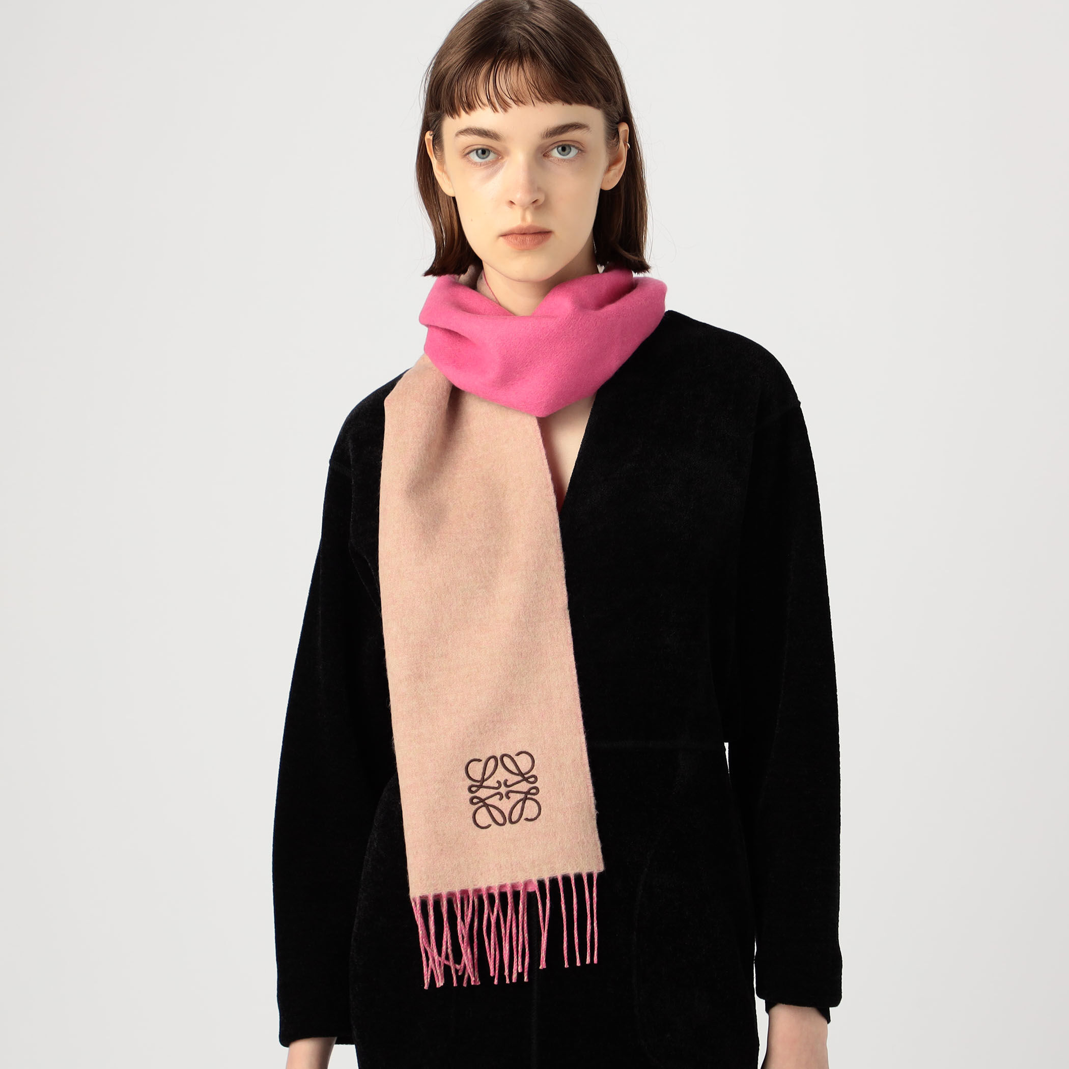 LOEWE ウールカシミヤ アナグラムストール｜トゥモローランド