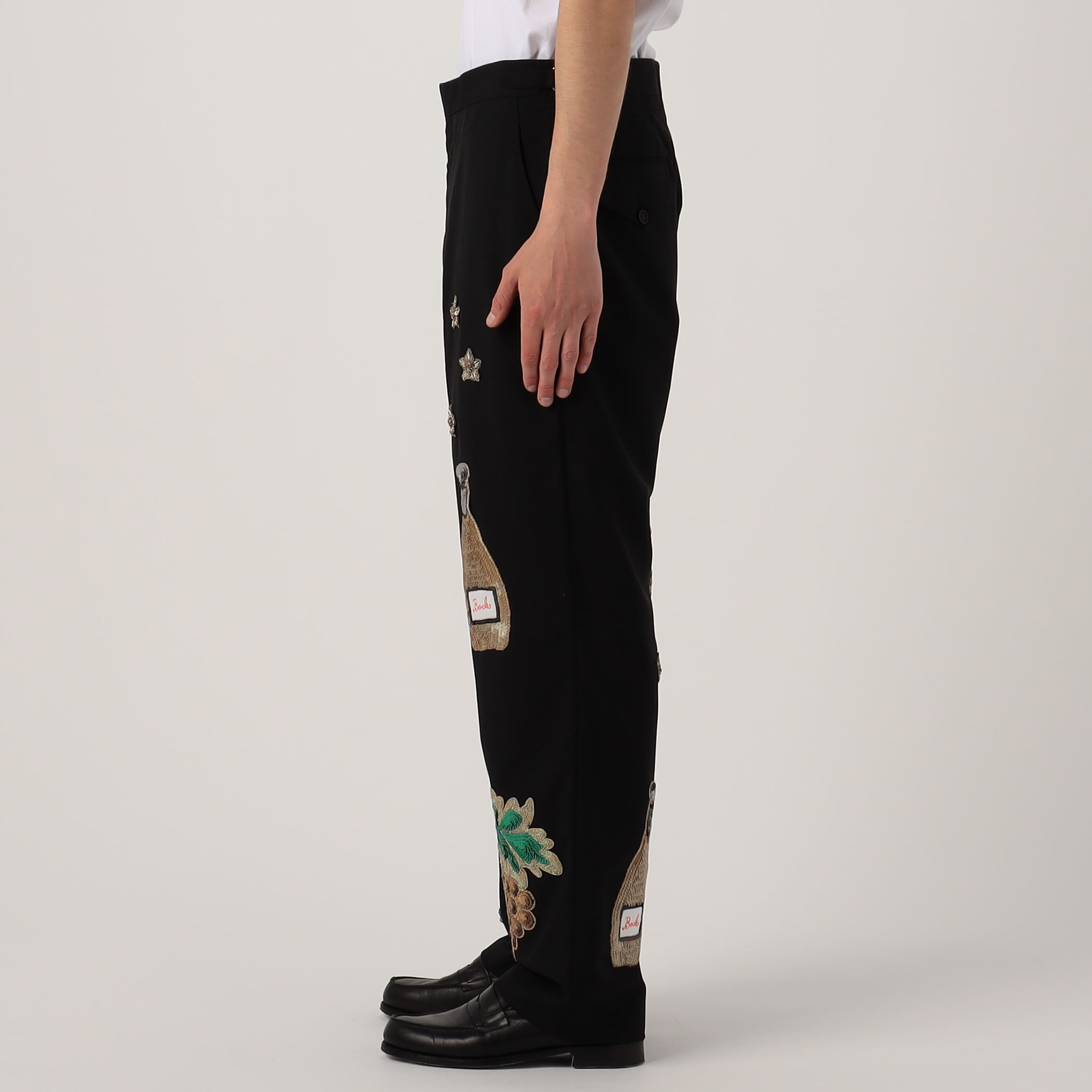 BODE ボーディ　刺繍　スラックス　パンツ　rier dries BODE ARBANE TUXED TROUSER｜トゥモローランド 公式サイト