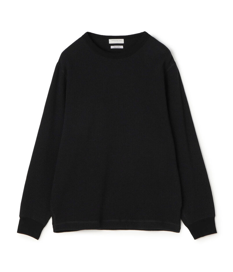 【WEB・アウトレット限定】スビンコットン ワッフル クルーネックカットソー