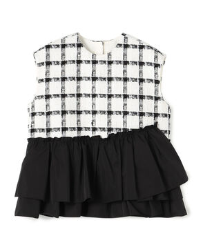 タッタースパンコール ティアードフリルトップス