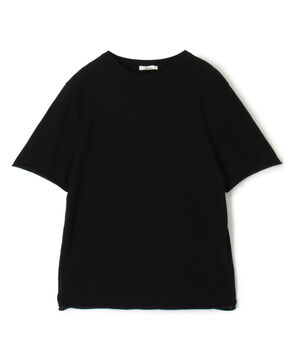 コットンカシミヤ ハーフスリーブニット