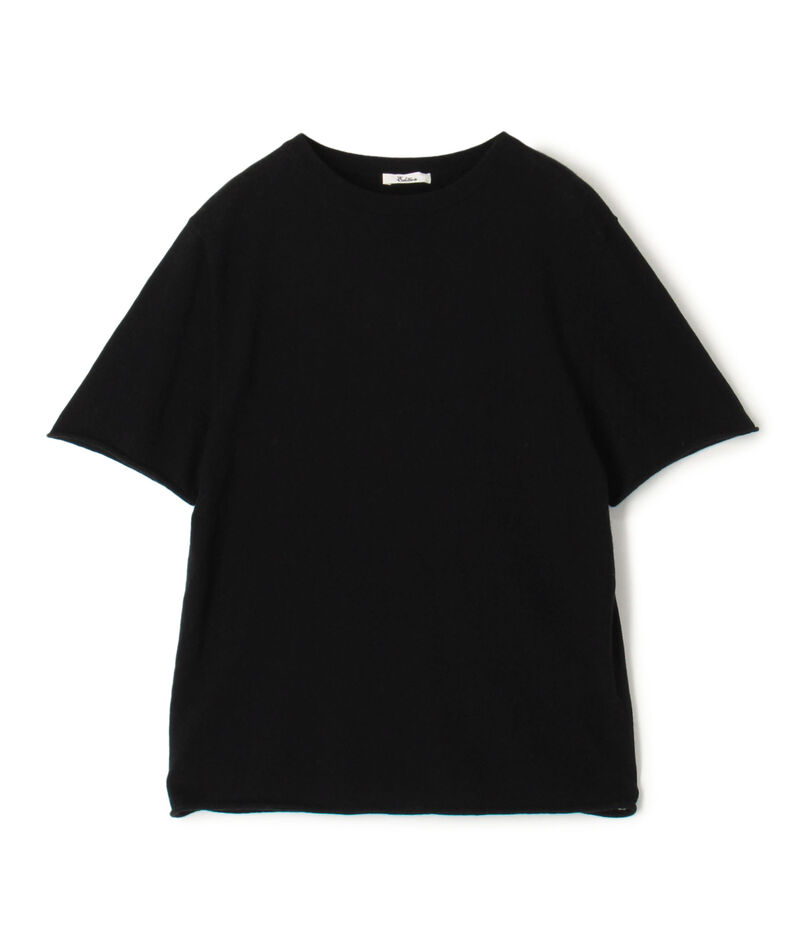 コットンカシミヤ ハーフスリーブニット