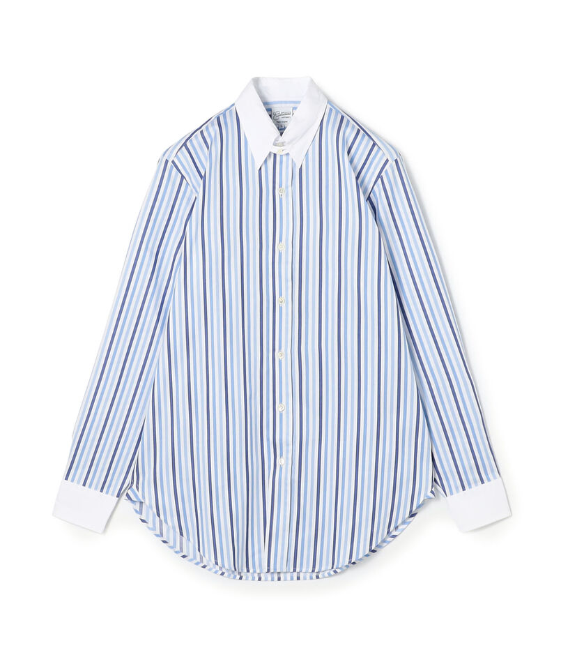 EASTMOND APPAREL コットン タブカラー ロングスリーブクレリックシャツ