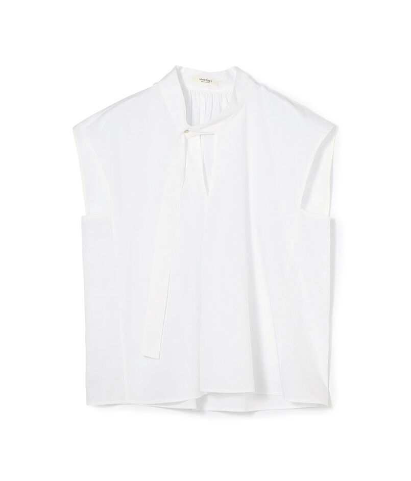 【WEB先行予約】コットンブロード タイブラウス