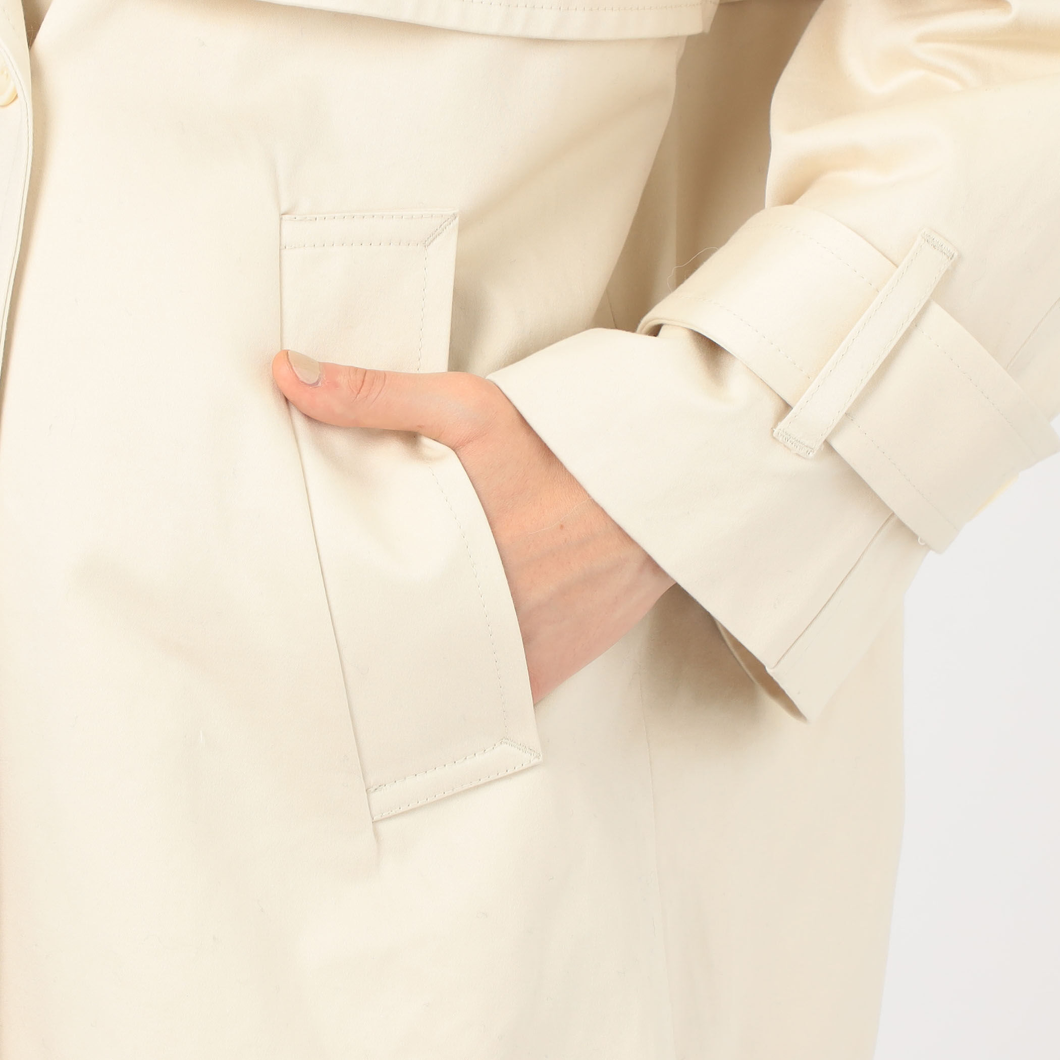 コットンサテン ムートンカラーコート｜トゥモローランド 公式通販