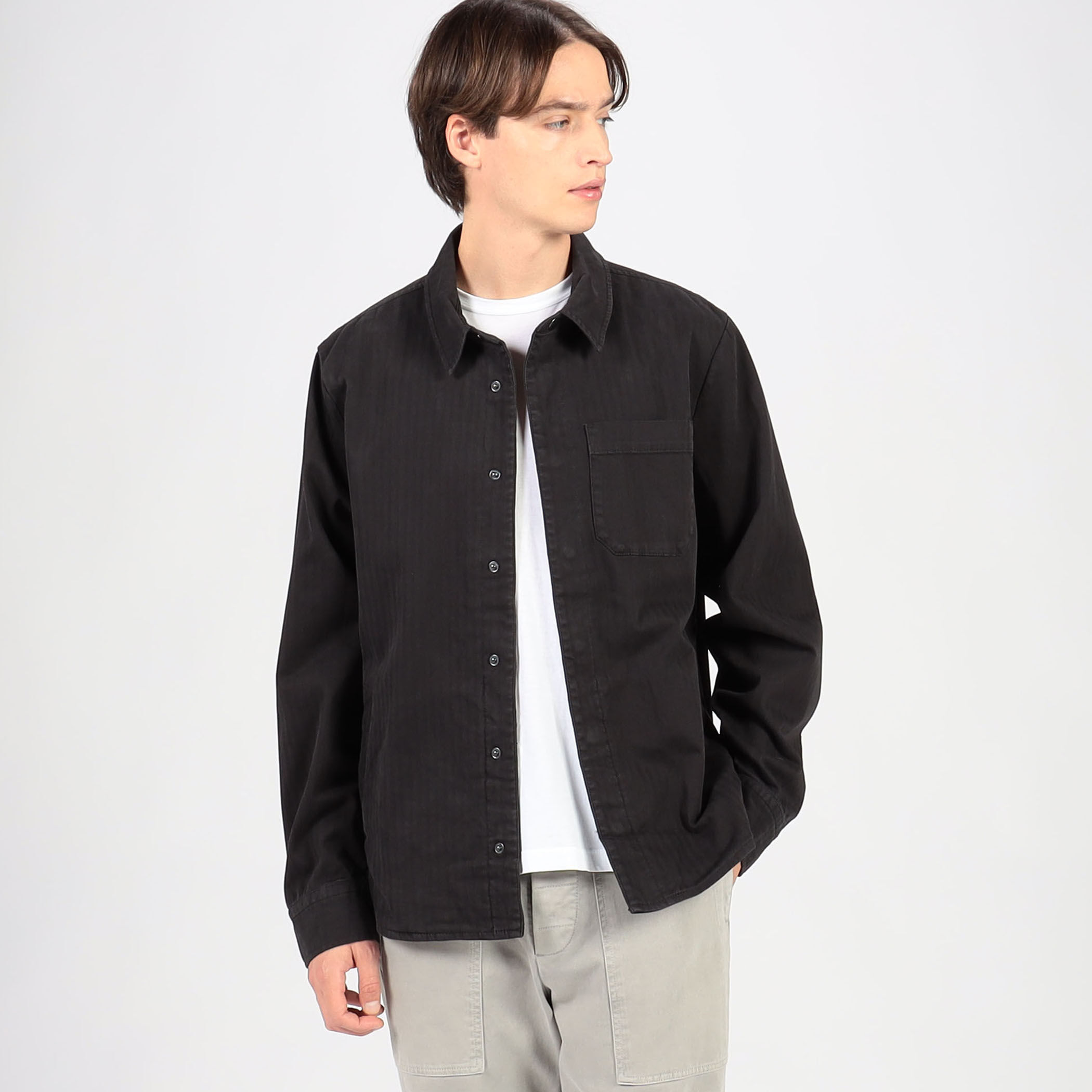 ヘリンボーンツイルシャツジャケット MHBS2151｜トゥモローランド 公式通販