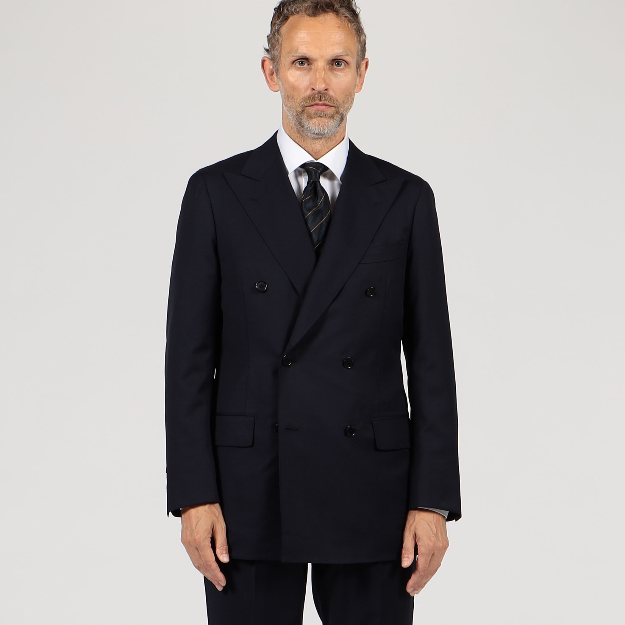 HORIZON TWILL ダブルブレステッド6Bジャケット E.Zegna｜トゥモローランド 公式通販