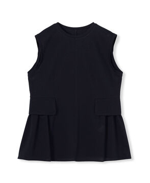〈MORE10%OFF対象〉プラッドジャージー フラップフレアプルオーバー