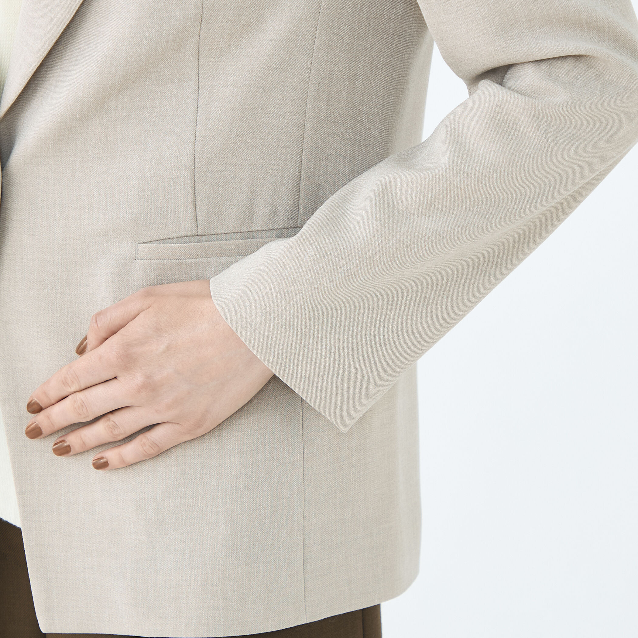 ウーリーツイル 1Bテーラードジャケット｜トゥモローランド 公式通販