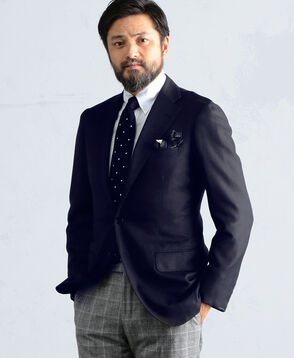 HORIZON TWILL 2Bテーラードジャケット Ermenegildo Zegna