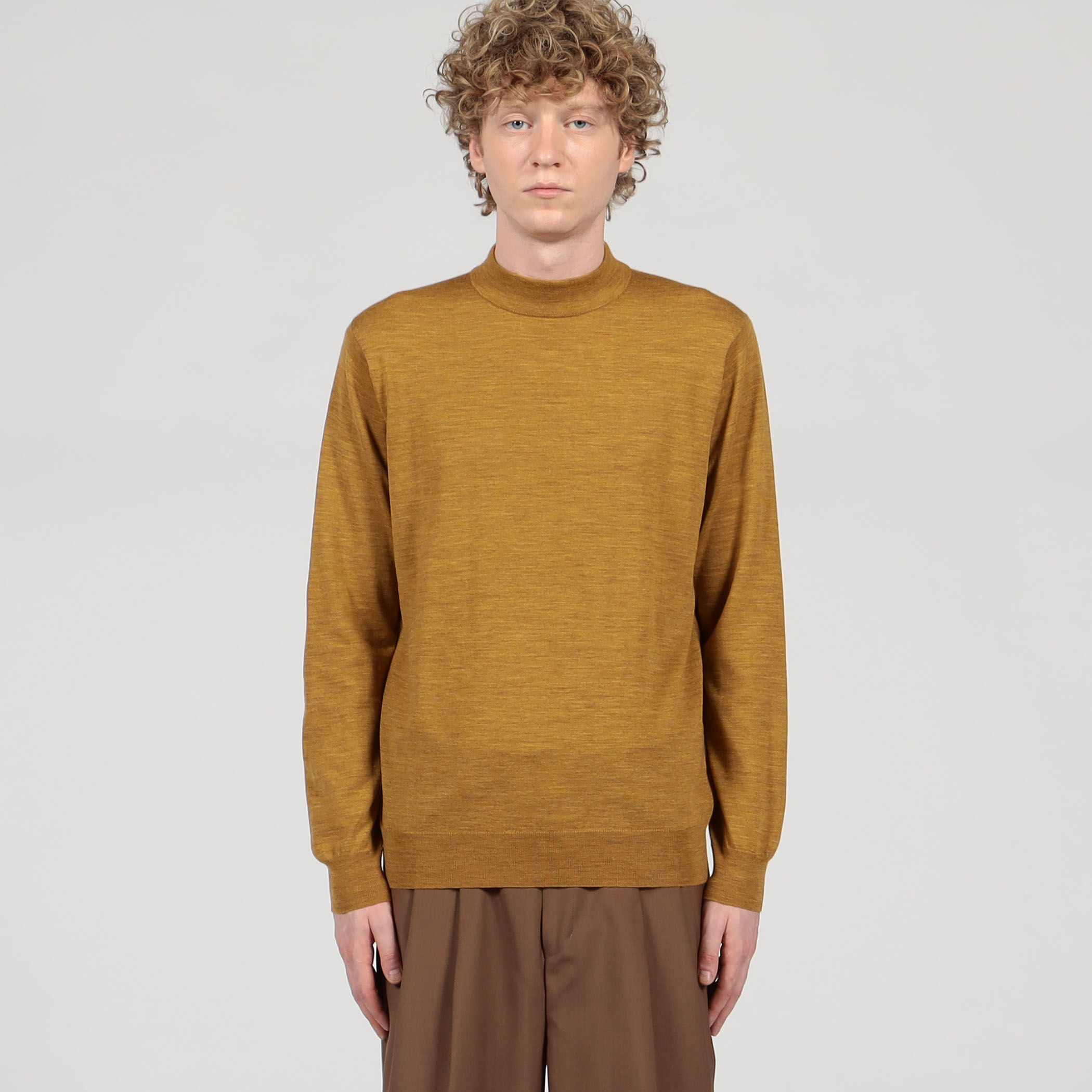 TOMORROWLAND tricot スーパーファインメリノウール モックネックプル