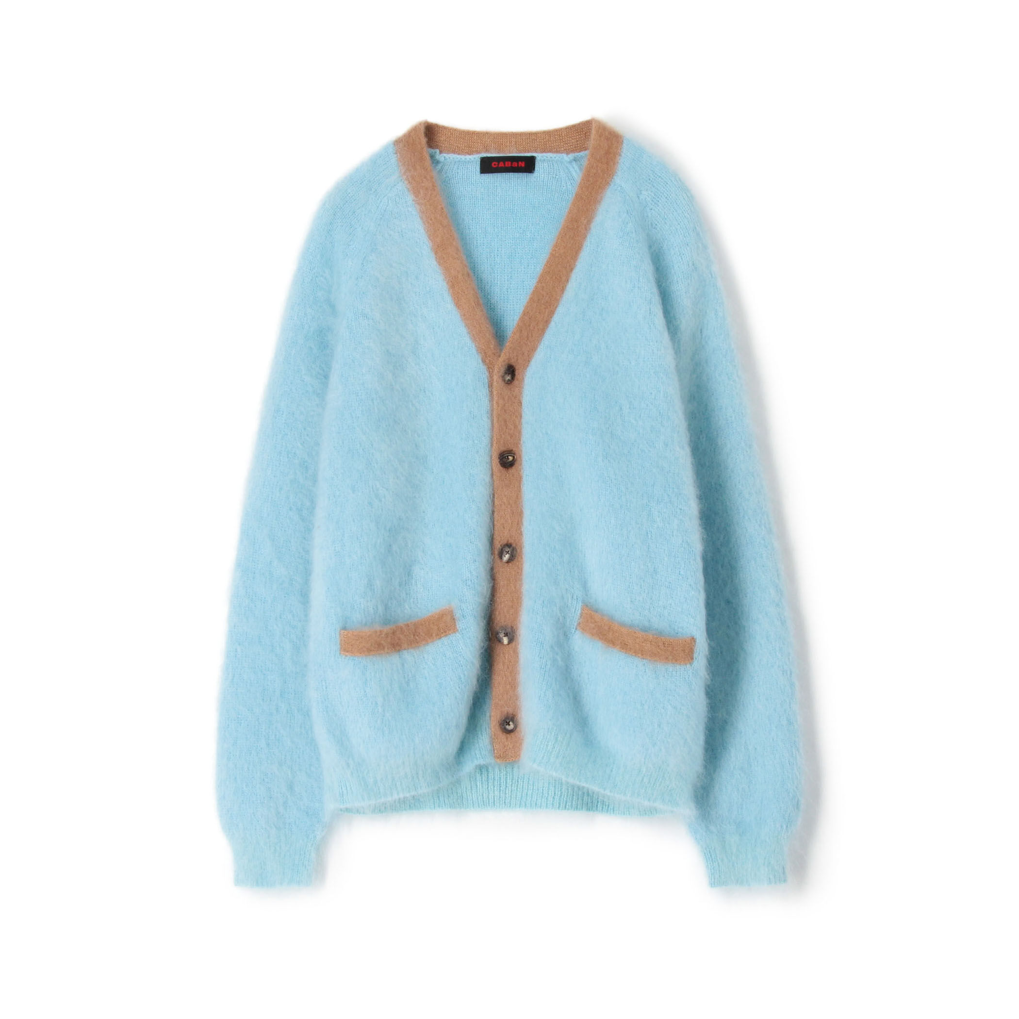 □CABaN モヘヤ Vネックバイカラーカーディガン｜トゥモローランド