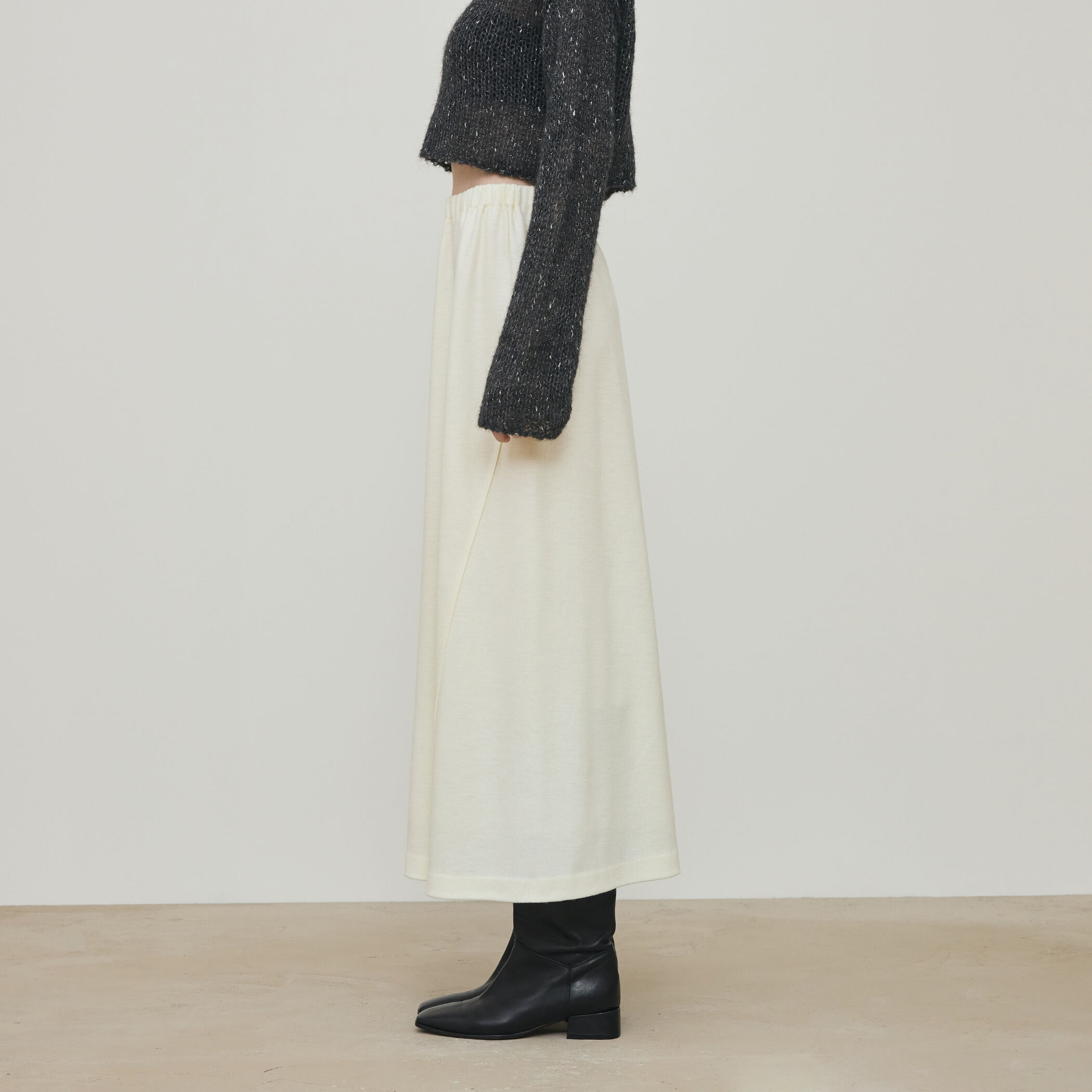 ニットコンビネーション ギャザースカート｜トゥモローランド 公式通販