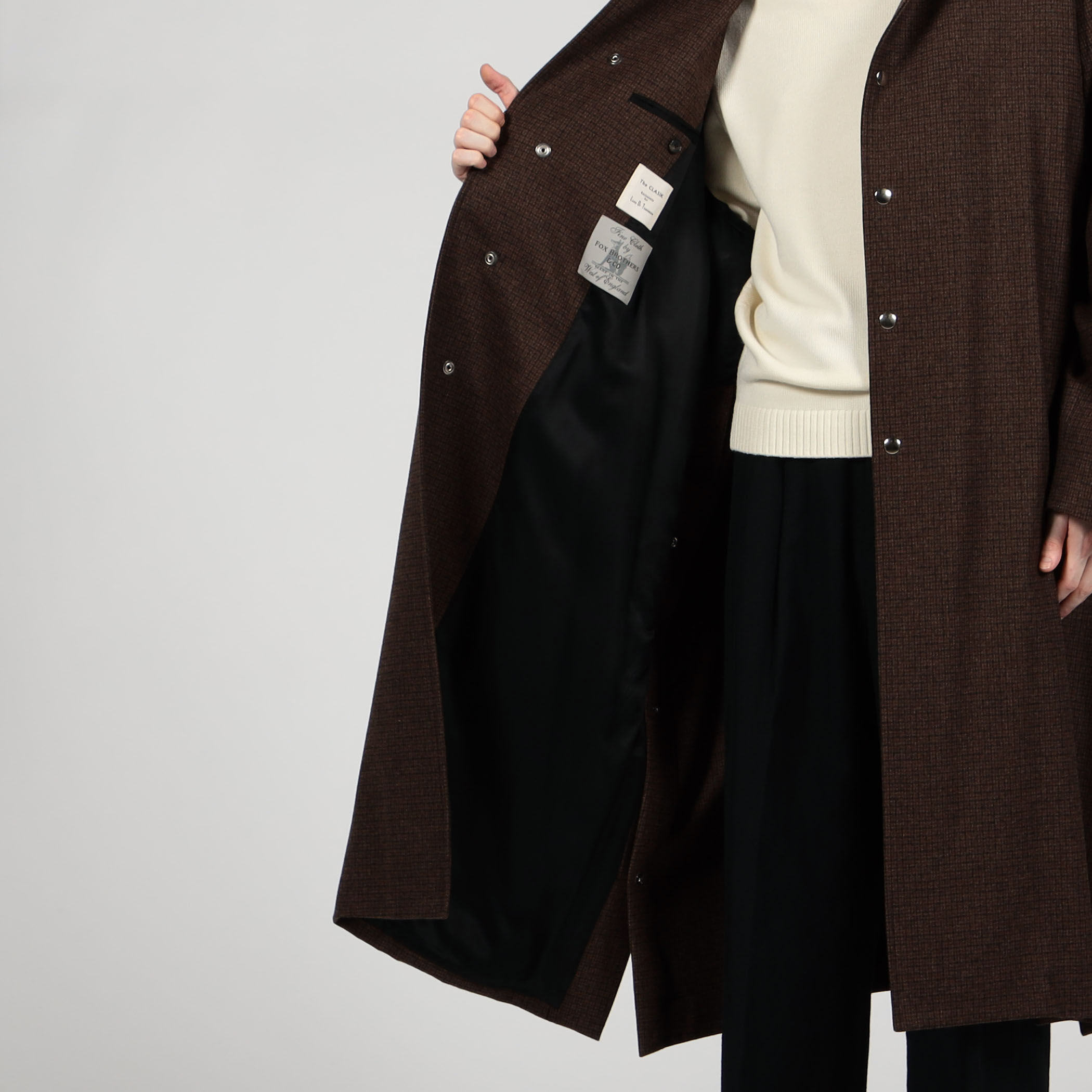 別注】The CLASIK BAL COLLAR PONCHO Fox Flannel｜トゥモローランド