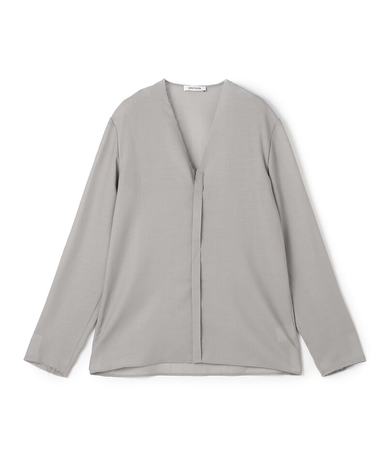 ウールビエラ Vネックシャツ