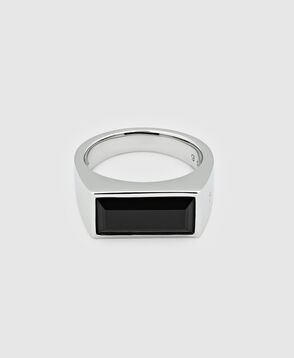 TOM WOOD Peaky Ring Polished Onyx リング