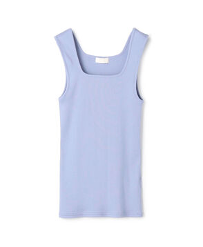 スーピマテレコ スクエアネックタンクトップ