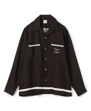 レーヨンタフタ ボーリングシャツ