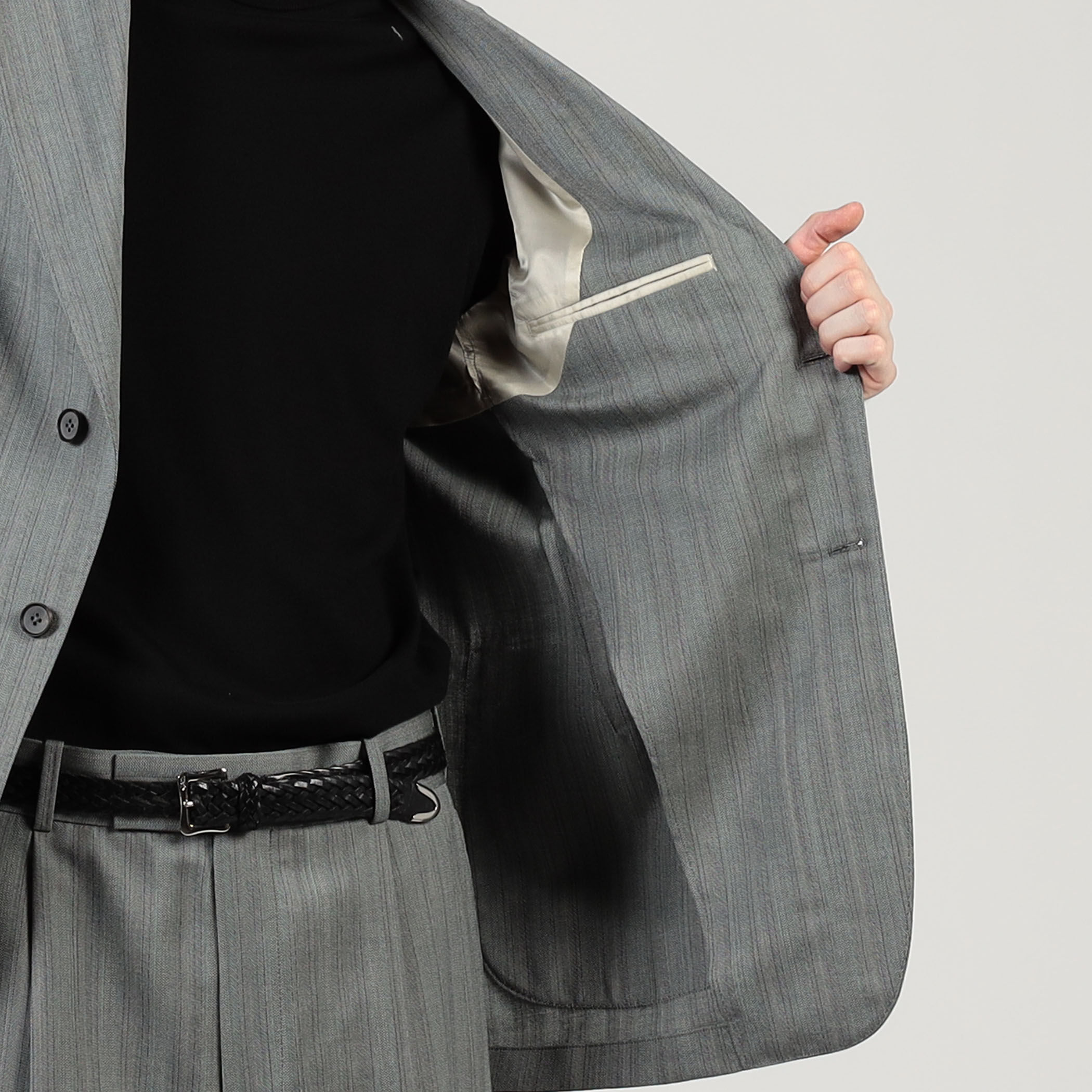 MAATEE&SONS ヘリンボーン アンコンシングルジャケット