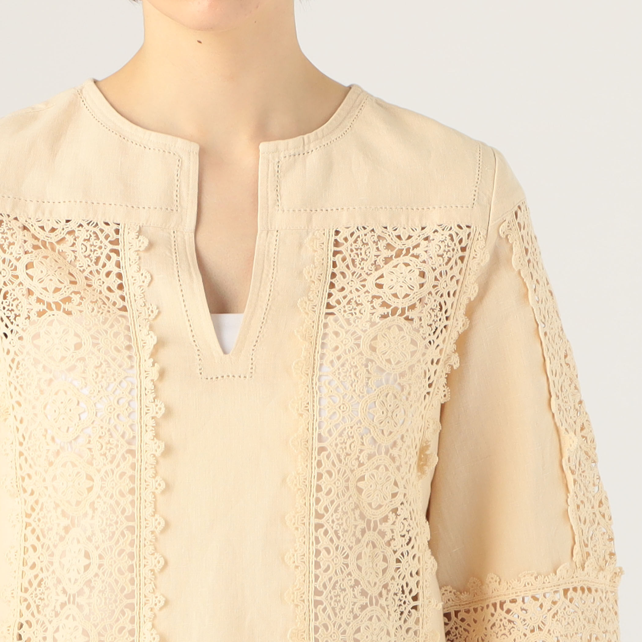 【TOMORROWLAND GOODS】BY MALENE BIRGER DONNA レースエンブロイダリーブラウス BY MALENE BIRGER DONNA レースエンブロイダリーブラウス