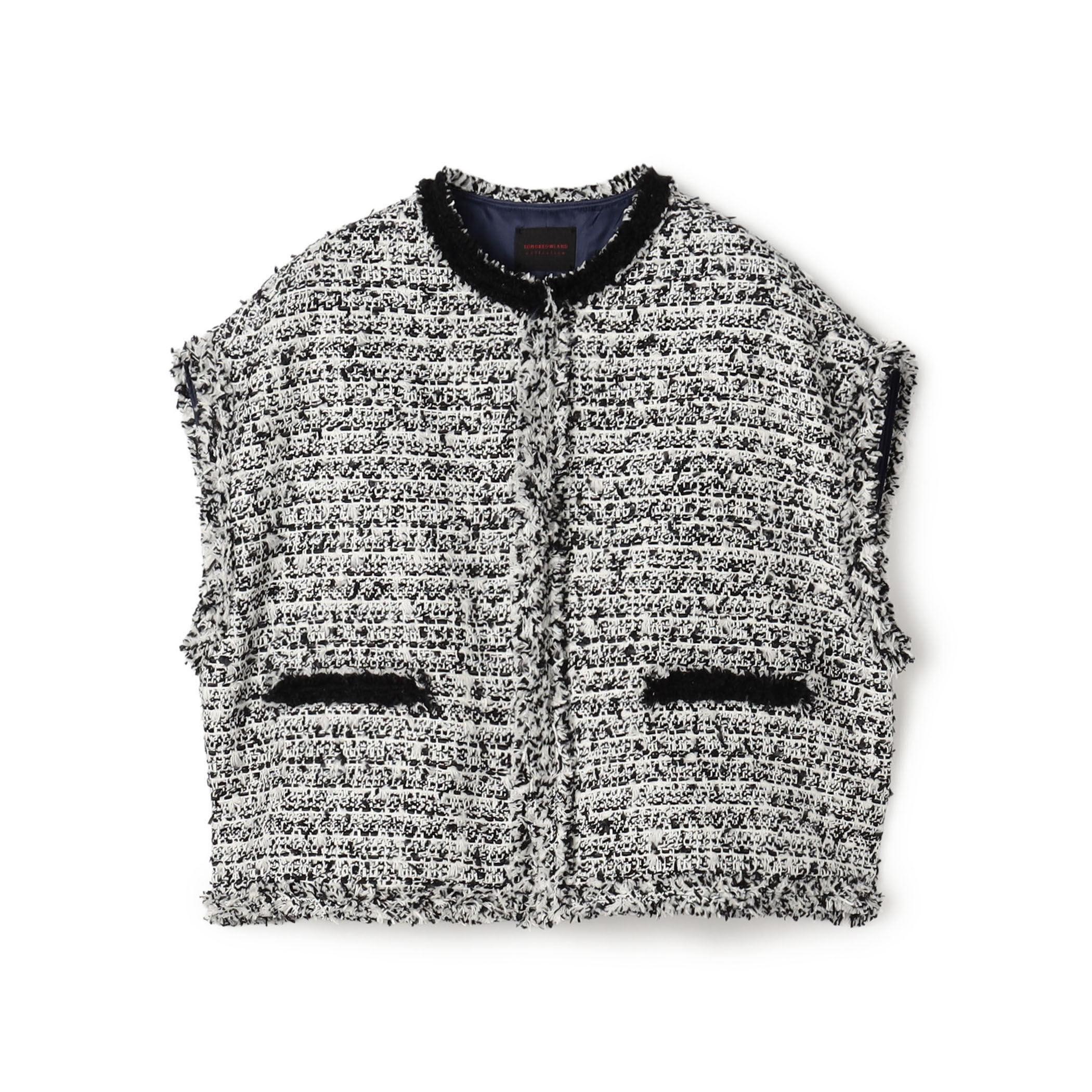 トゥモローランド　ツイードジレ M,Jun様専用】カラフルフラッグツイード トゥモローランド 36