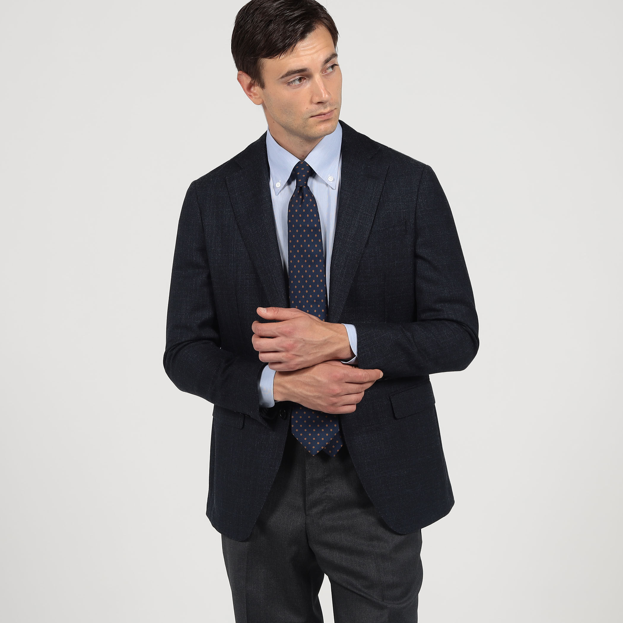 ウールシルク シングルブレステッド 2Bジャケット SILK AIR LORO PIANA