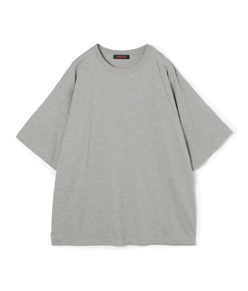 CABaN コットン ドロップショルダークルーネックプルオーバー