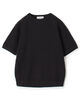 TOMORROWLAND tricot コットンリネン モスステッチ柄クルーネック半袖ニット