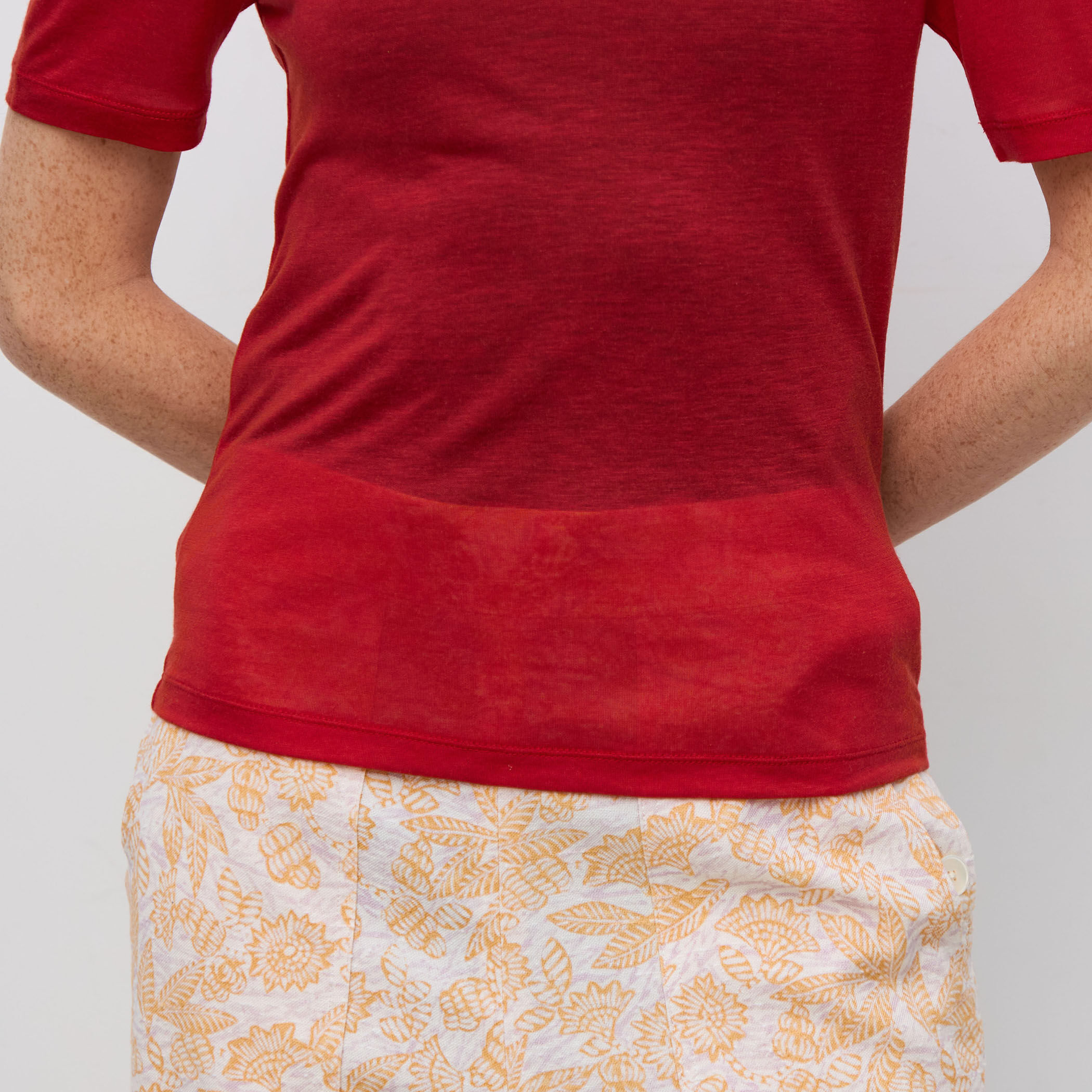 テンセルシルク ベーシックTシャツ（Tシャツ/カットソー