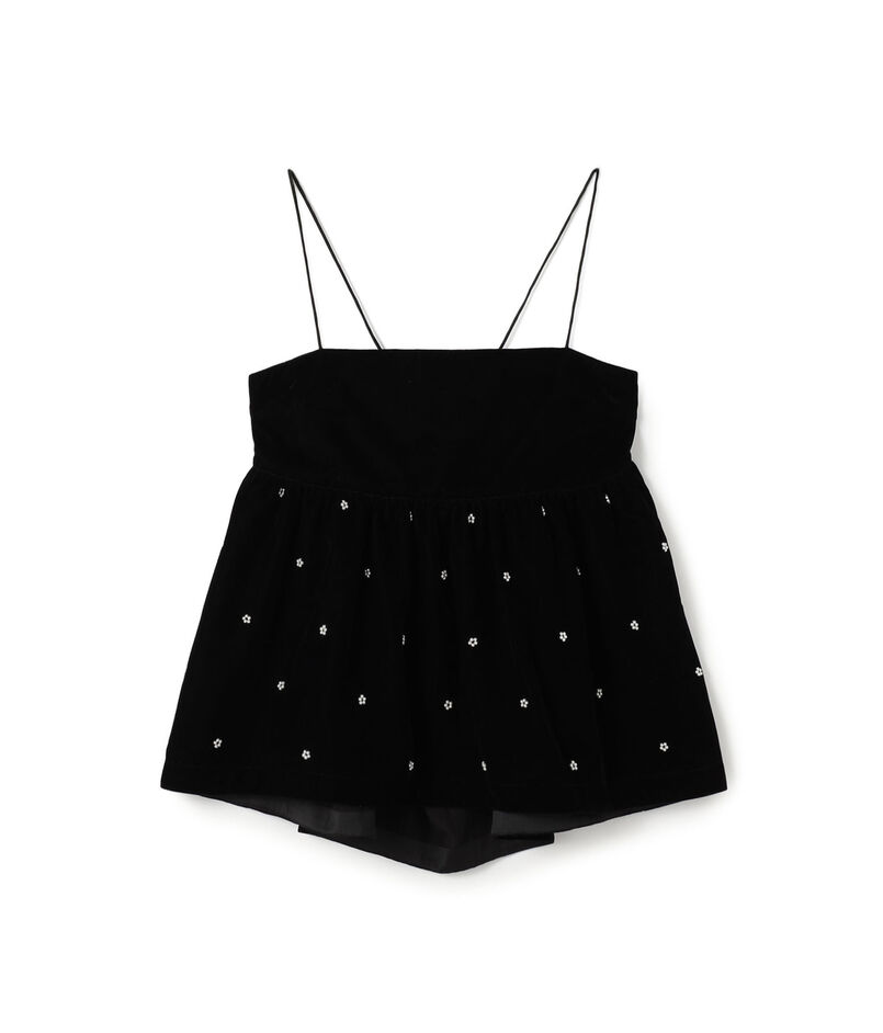 【別注】ne Quittez pas BLACK  VELBET PEARL トップス