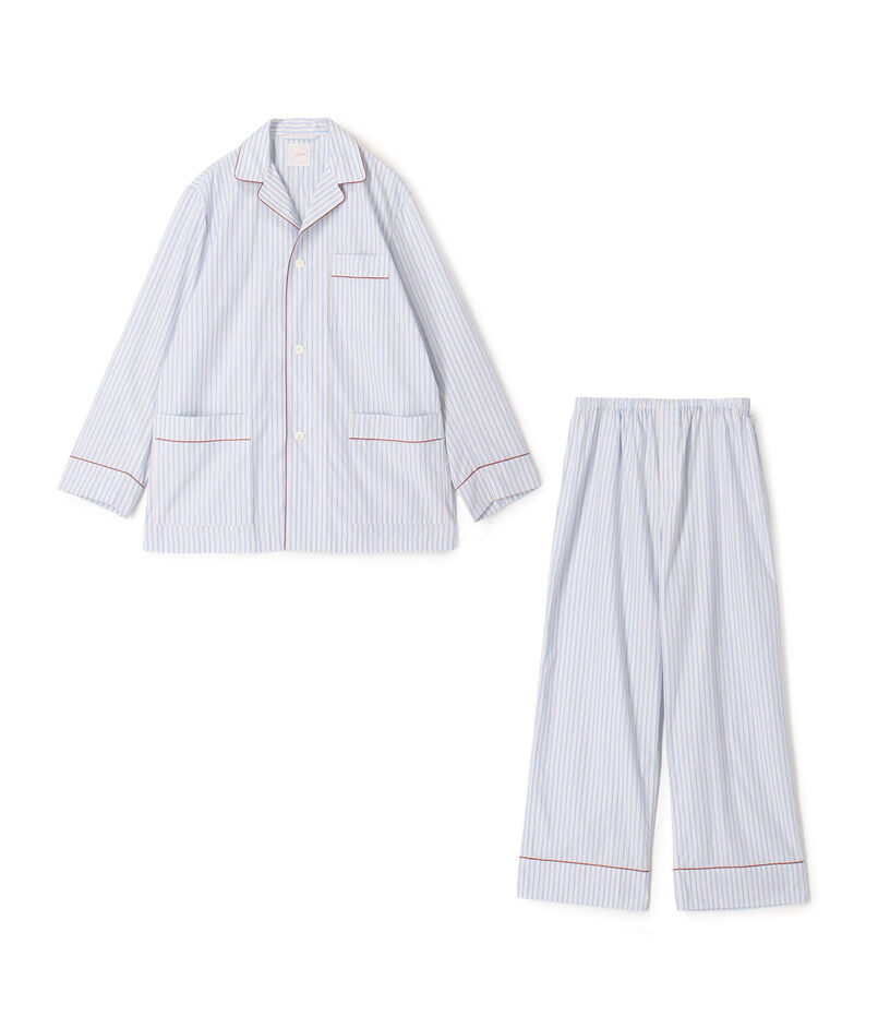 コットンブロードストライプ パジャマ（メンズ）