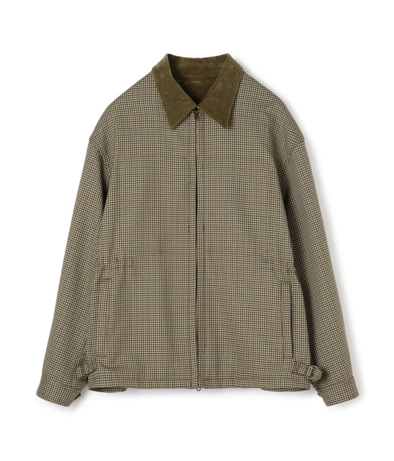 ■ポリエステル ガンクラブチェックブルゾン